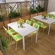 preview thumbnail 4 of 16, BNK Indoor/Outdoor PP Plastic Chairs With Sturdy Metal Legs (Set of 4)