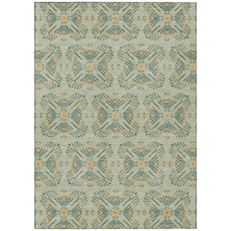 Machine Washable Indoor/ Outdoor Modern Frontenac Chantille Rug