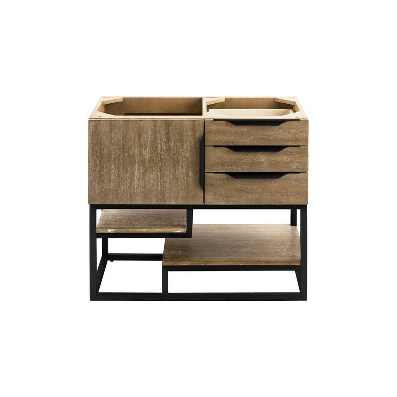 James Martin Vanities 983-V36-MB Columbia 36" Single Free Standing - Latte Oak - Oak Finish