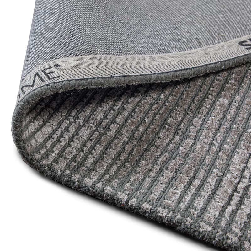 Wyndenhall Haddington 8 x 10 Area Rug Contemporary in Silver - 8 ft x 10 ft 96"d x 120"w x 0.6" h