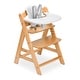 preview thumbnail 1 of 8, Alpha+ Grow-along Highchair Set Natural Wood