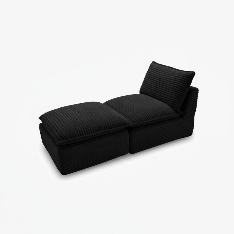 Modern corduroy cloud sofa, can be freely combined and has a comfortable sitting experience, suitable for modern living room