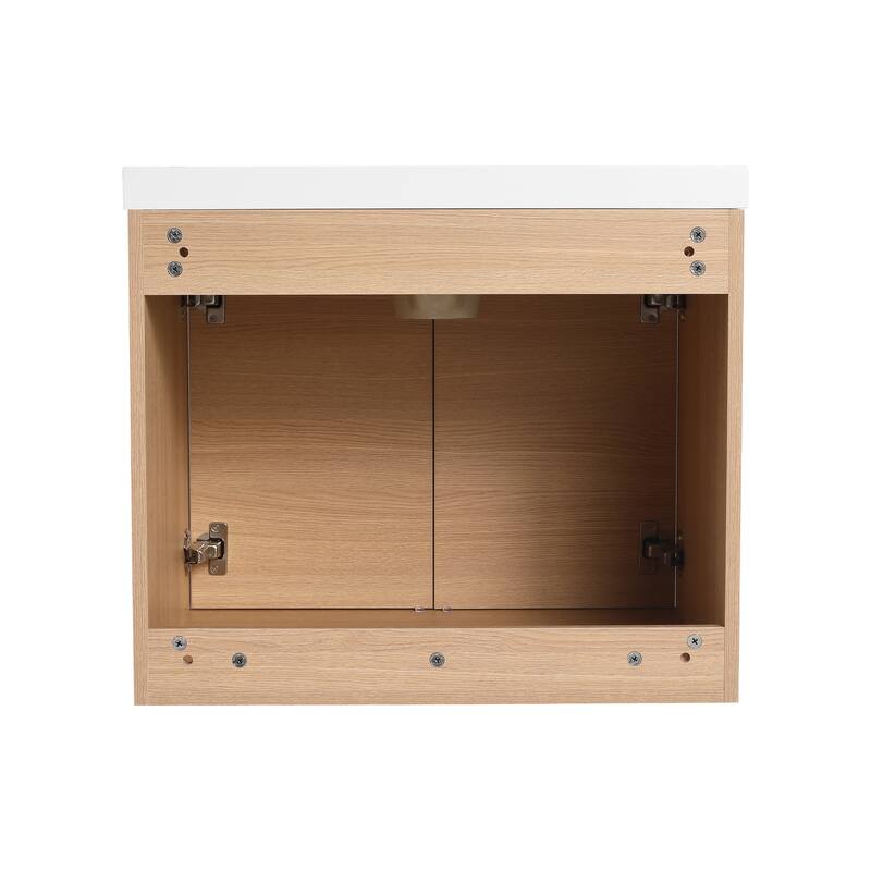 Beingnext 16''/20''/24"/30"/36" Bathroom Vanity with Sink, Floating Bathroom Vanity with Soft Close Door