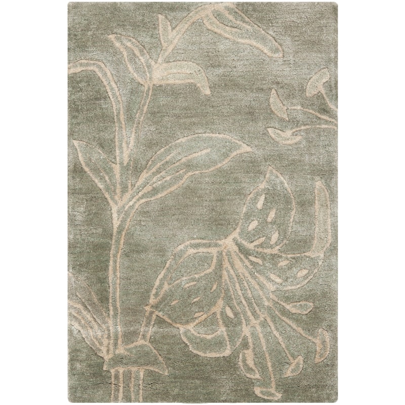 SAFAVIEH Handmade Soho Sable Floral N.Z. Wool Rug