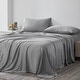 preview thumbnail 16 of 18, 500 Thread-Count Tencel 21 inch Extra Deep Pocket Bedsheet Sets Full - Steel Grey