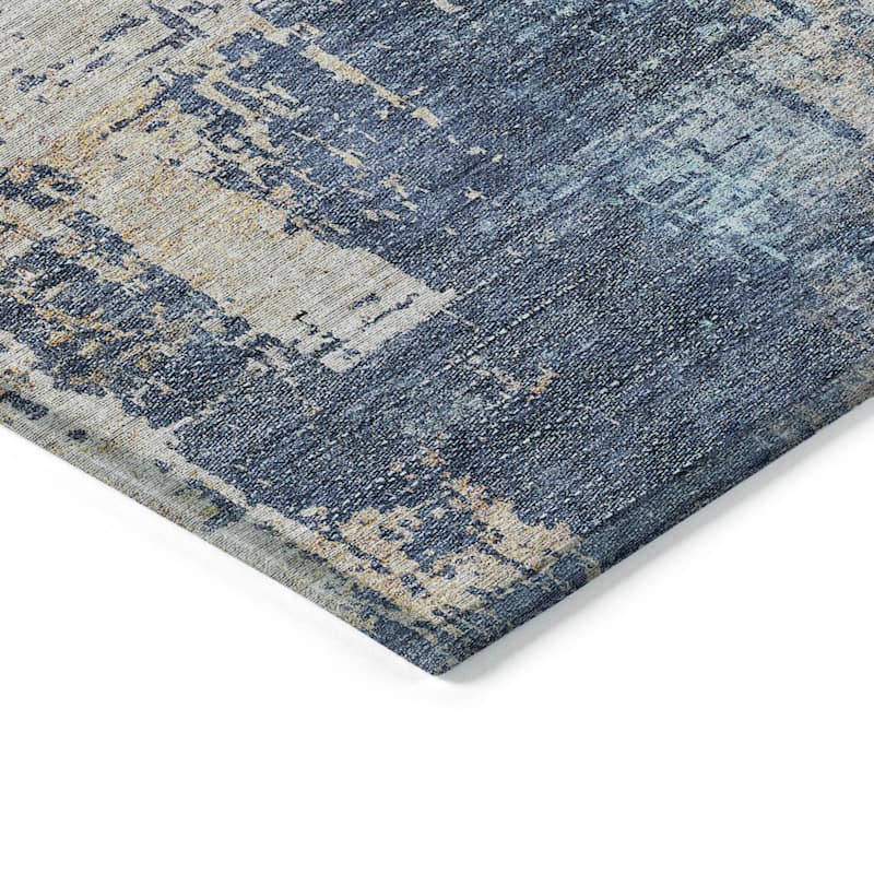 Machine Washable Indoor/ Outdoor Chantille Modern Ombre Rug