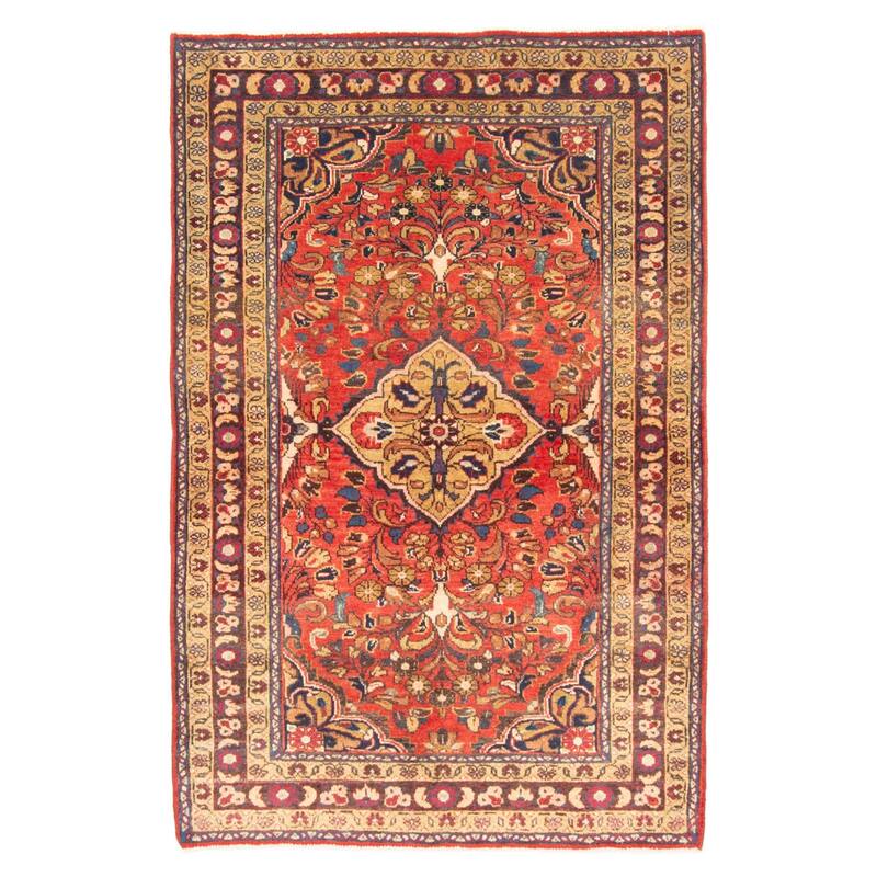 ECARPETGALLERY Hand-knotted Anadol Red Wool Rug - 3'5 x 5'3