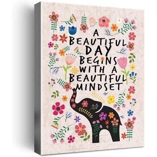 Inspirational Quotes Motto Framed Canvas Wall Art - Bed Bath & Beyond ...