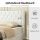 preview thumbnail 6 of 15, Plywood Frame Upholstered Platform Bed with Lift-up Storage