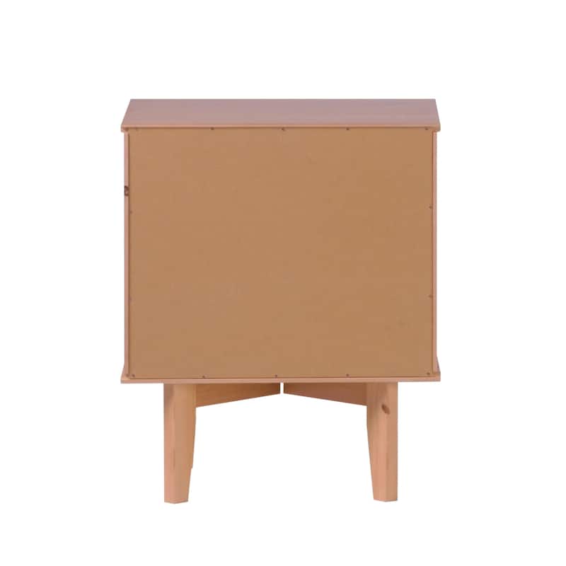 Middlebrook Mid-Century Solid Wood 2-Drawer Nightstand