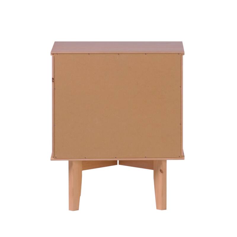 Middlebrook Mid-Century Solid Wood 2-Drawer Nightstand