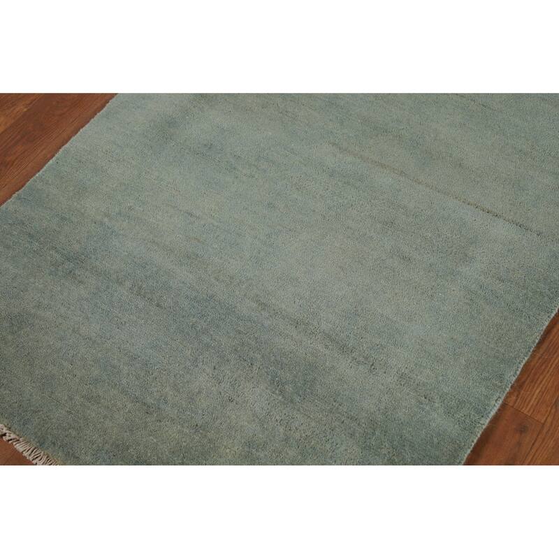 Gabbeh Modern Foyer Rug Handmade Bedroom Wool Carpet - 2'9"x 3'11"