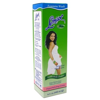Lemisol Plus Feminine Wash Gentle Daily Cleanser Original, 16 Ounces - Green