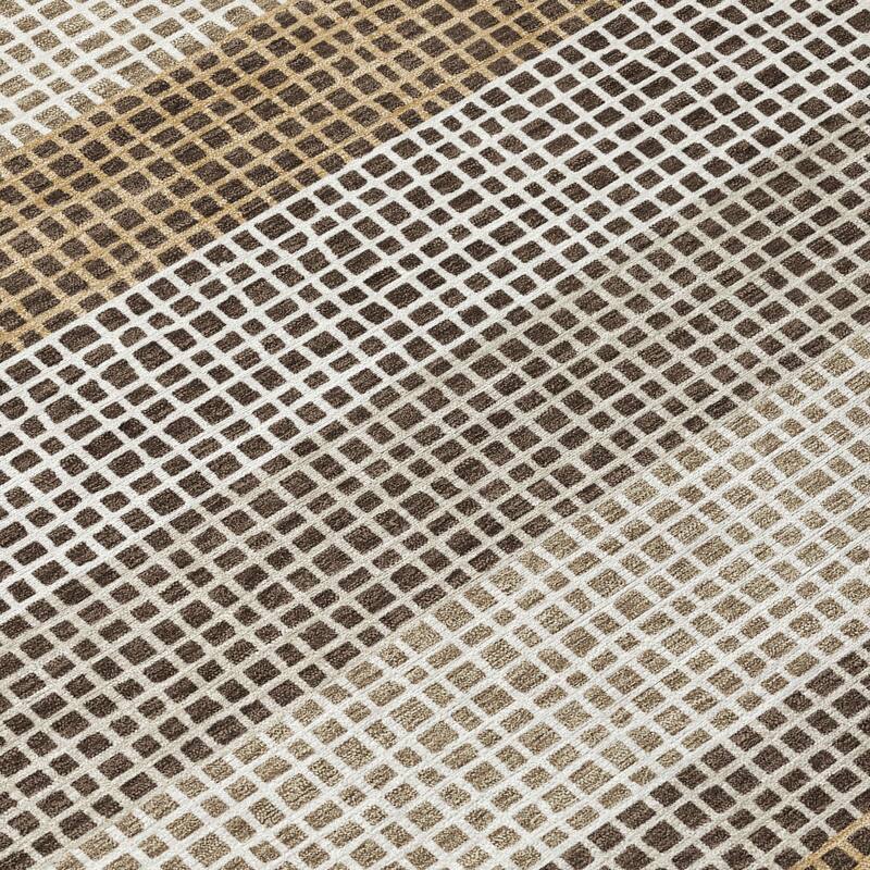 Machine Washable Indoor/ Outdoor Cabana Stripe Chantille Rug