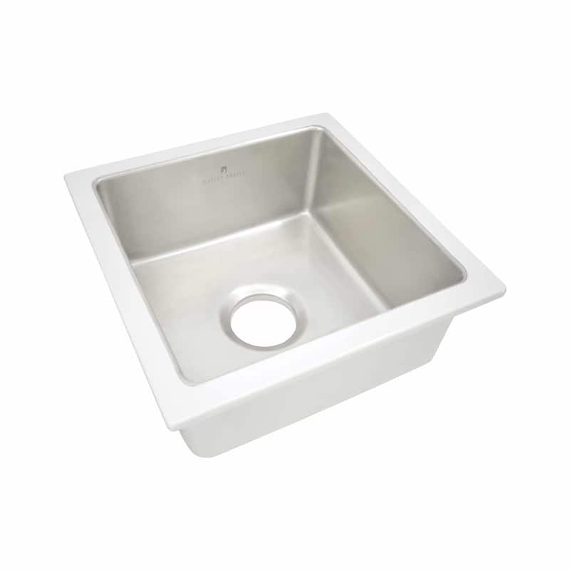 Reveler Fireclay Undermount Bar Sink - 15.75" x 15.75" x 7.5"