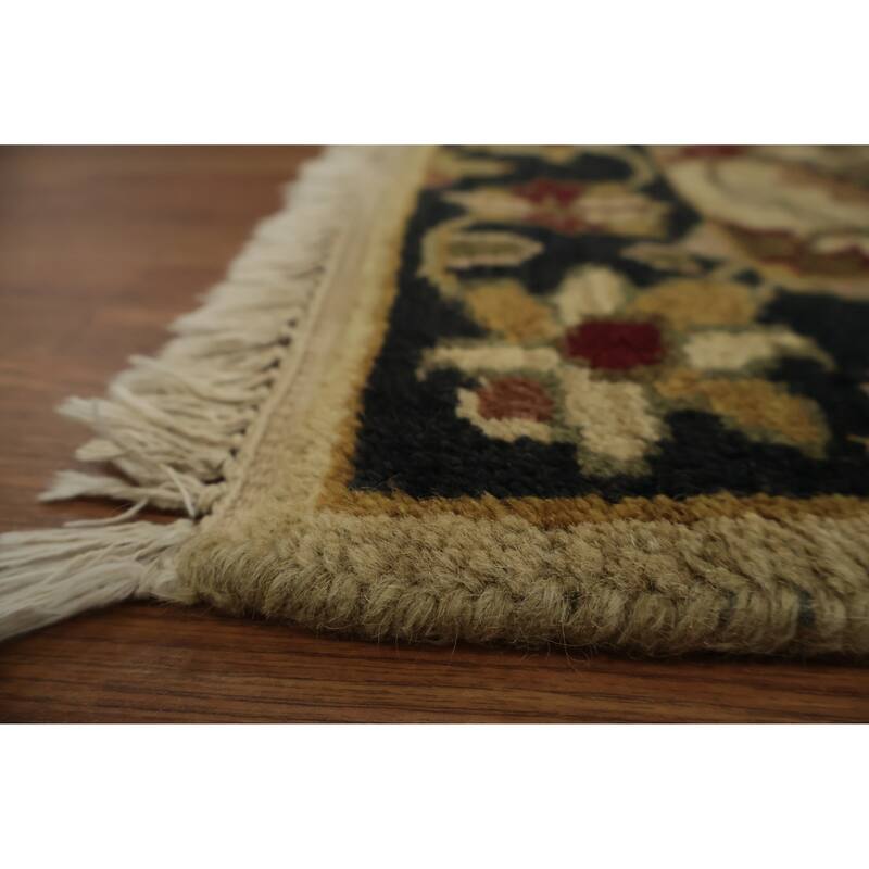 Hand Knotted Oriental 100% Wool Carpet Traditional Floral Beige & Ivories Agra Area Rug - 4' 2'' X 2' 6''