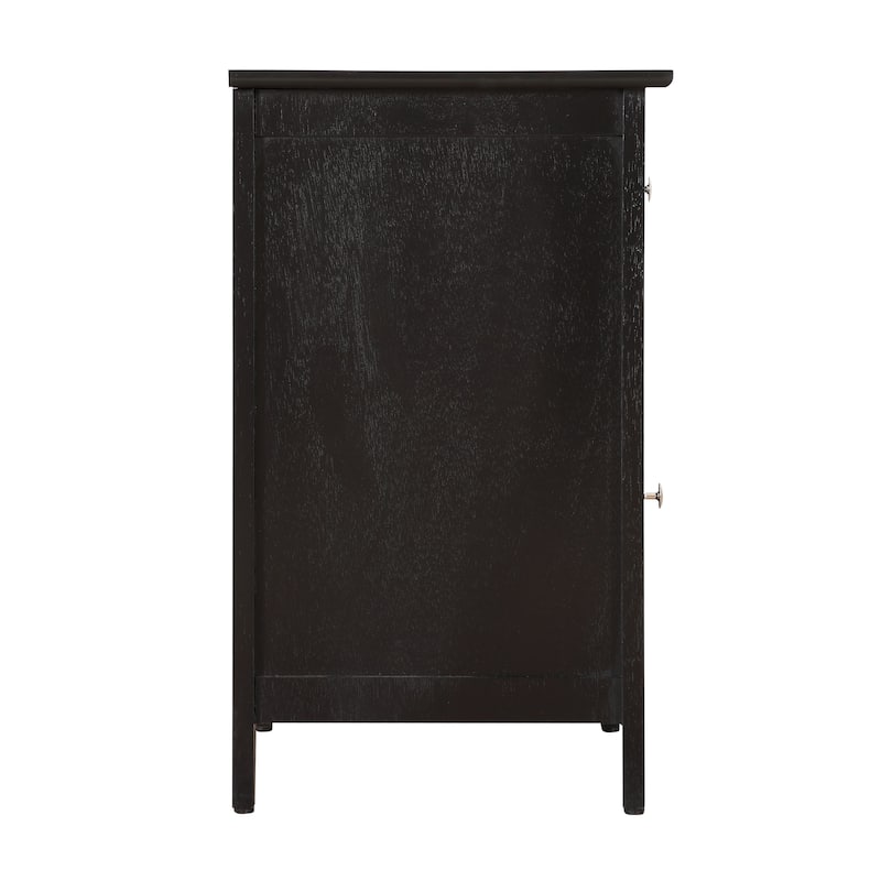 Izzy 1-drawer and Cabinet Wooden Nightstand