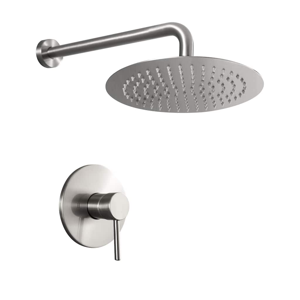 CLihome 1-Spray Patterns 10 in.Shower Head Wall Mounted Fixed Shower Head