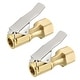 preview thumbnail 1 of 3, Air Chuck,1/4"NPT Female Open Flow Straight Lock On Tire Chuck with Clip 2pcs - Air Chuck