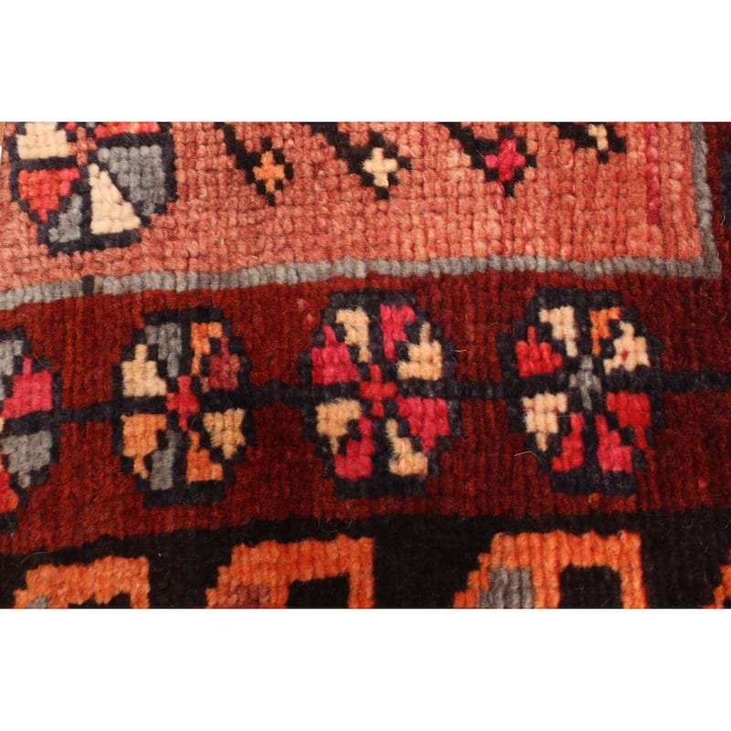 ECARPETGALLERY Hand-knotted Melis Vintage Burgundy Wool Rug - 4'7 x 6'5