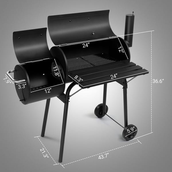 Outdoor Barrel Charcoal Grill with Offset Smoker Bed Bath & Beyond