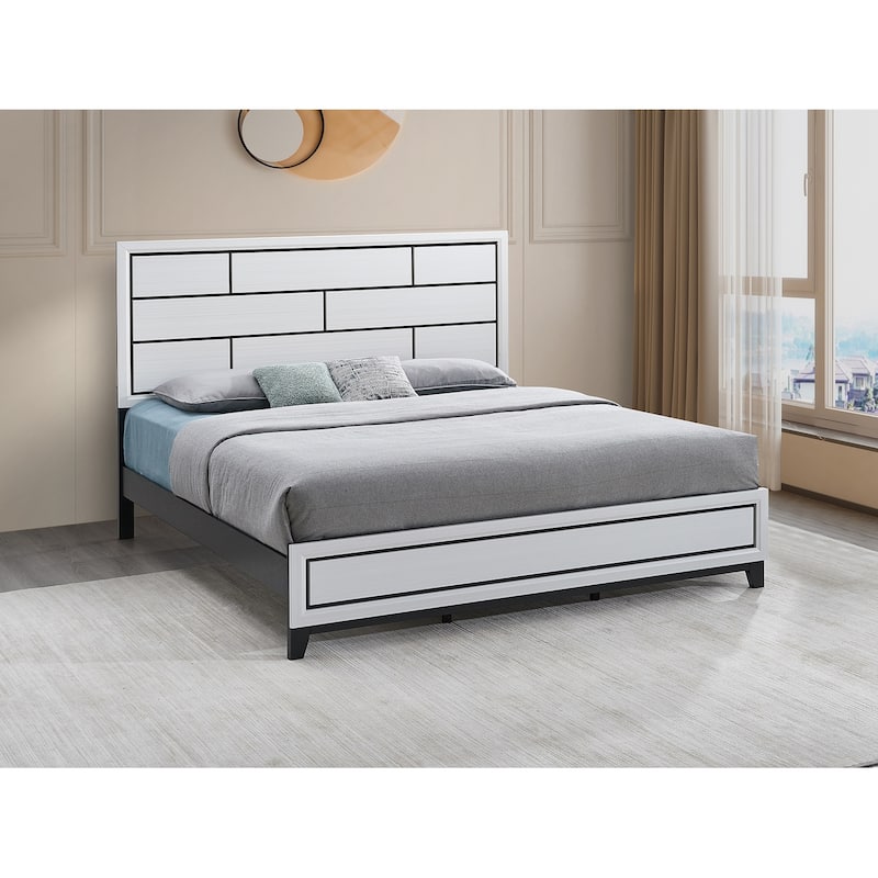 Glasgow Wood Frame Panel Bed