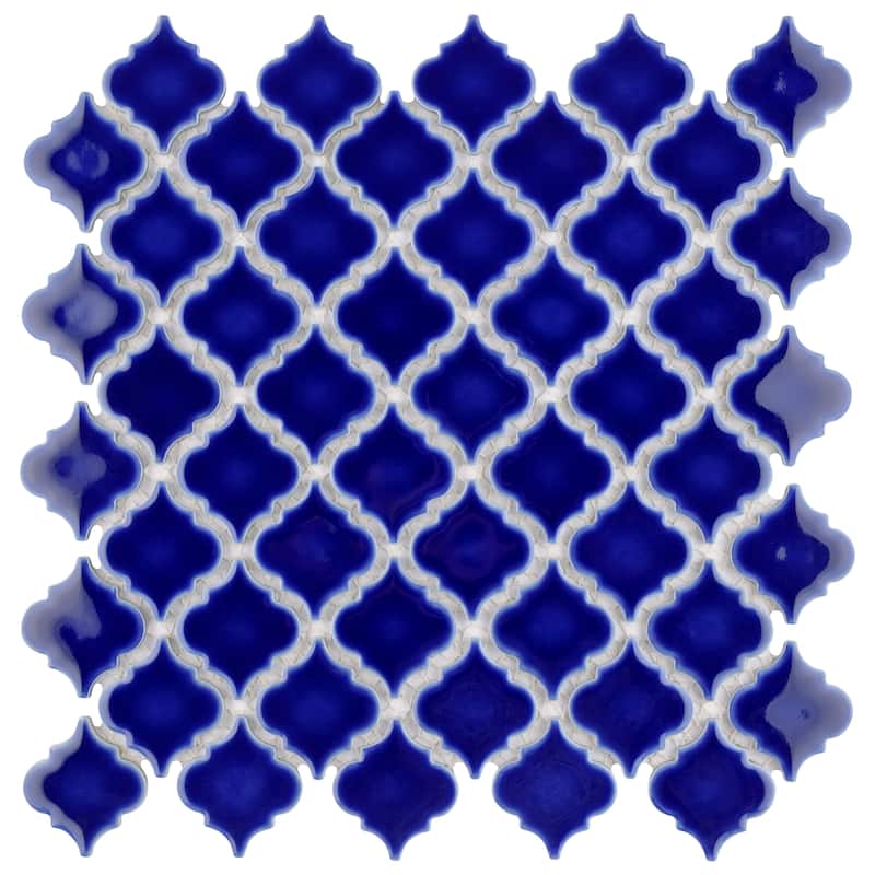 Merola Tile Hudson Tangier Cobalt Blue 12-3/8" x 12-3/8" Porcelain Floor and Wall Tile
