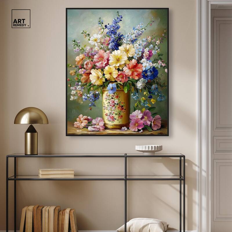Chromatic Corolla Canvas by Art Remedy