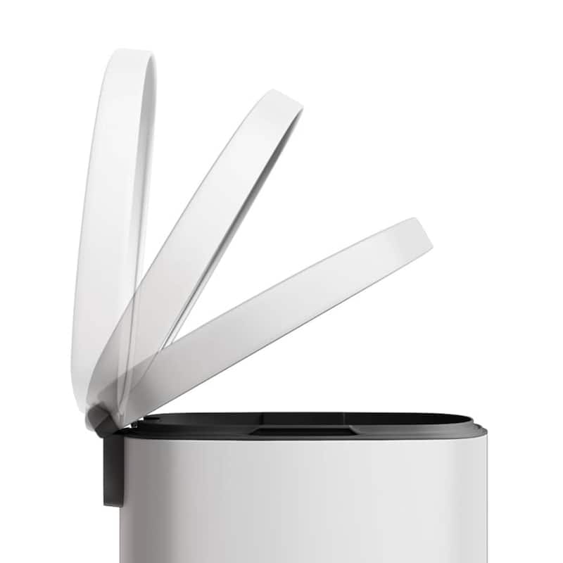 13.2 & 2.6 Gallon Kitchen Trash Can, Step-On Pedal Bins Combo Set