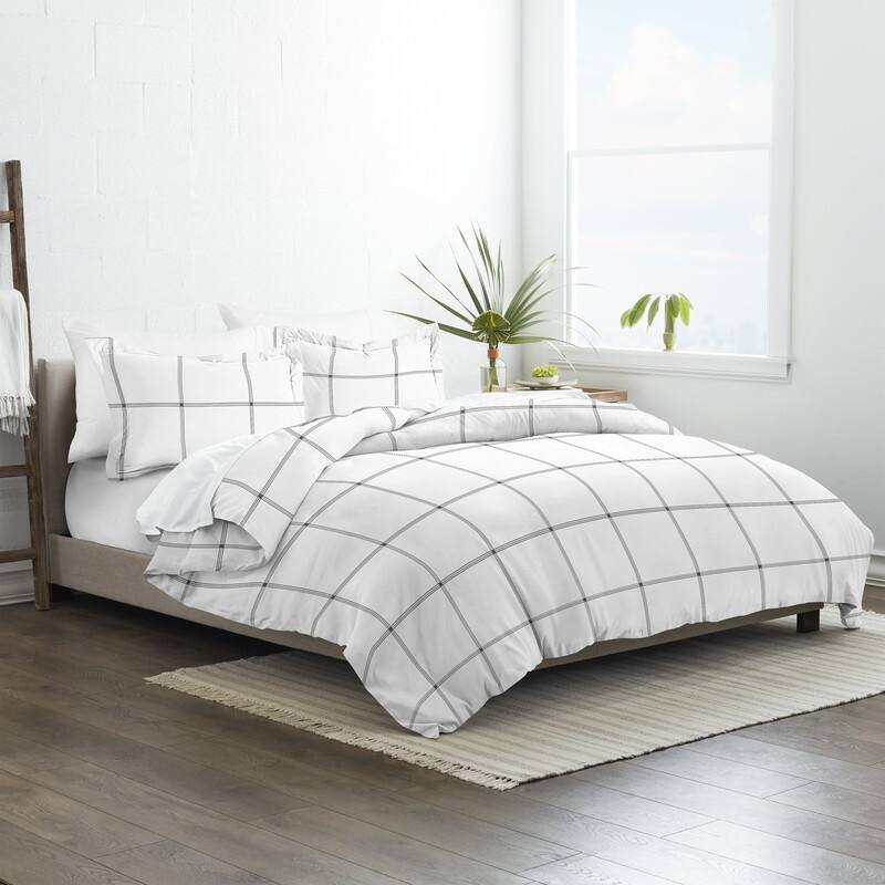 Becky Cameron Grid 3-Piece Duvet Cover Set