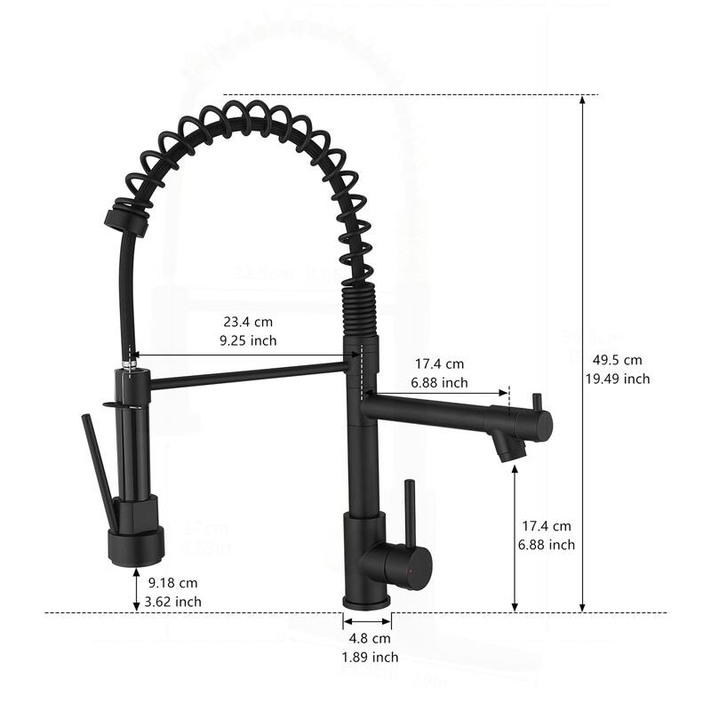 Commercial Stainless Steel Single Handle Kitchen Faucet