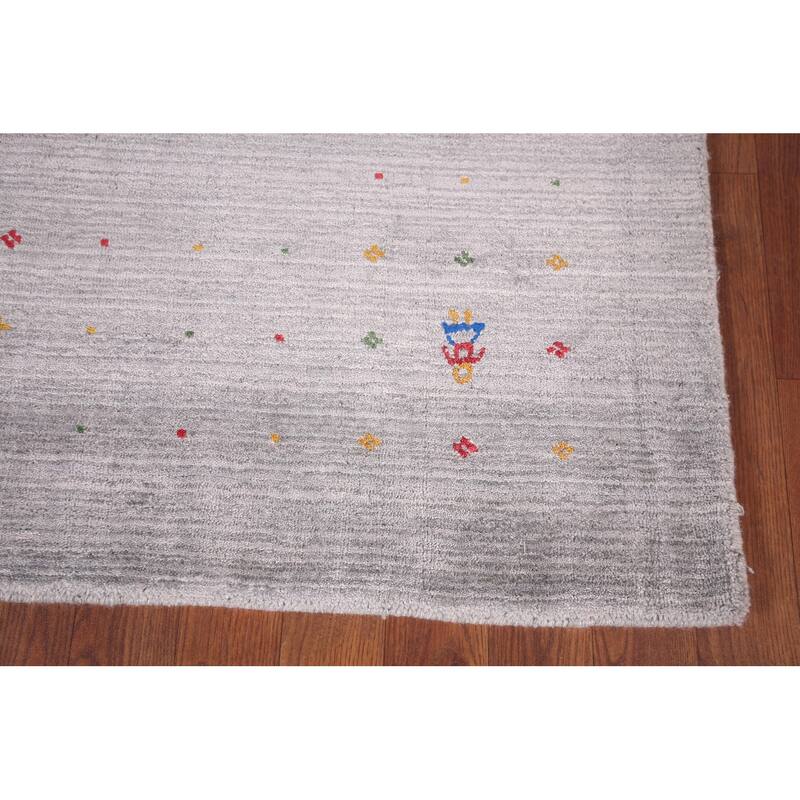 Tribal Gabbeh Oriental Area Rug Handmade Living Room Wool Carpet - 5'3"x 7'9"