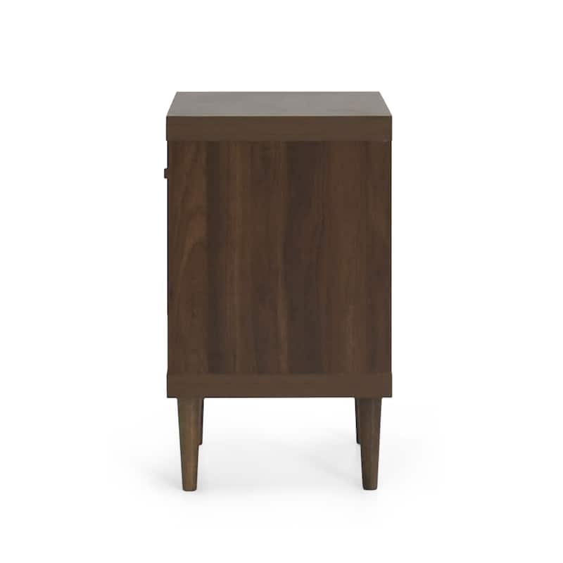 18.5'' Walnut Faux Wood Nightstand