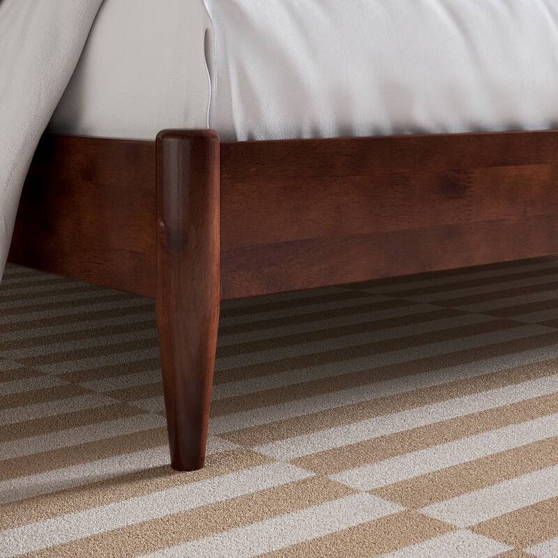 Aria Solid Wood Modern Low Profile Platform Bed