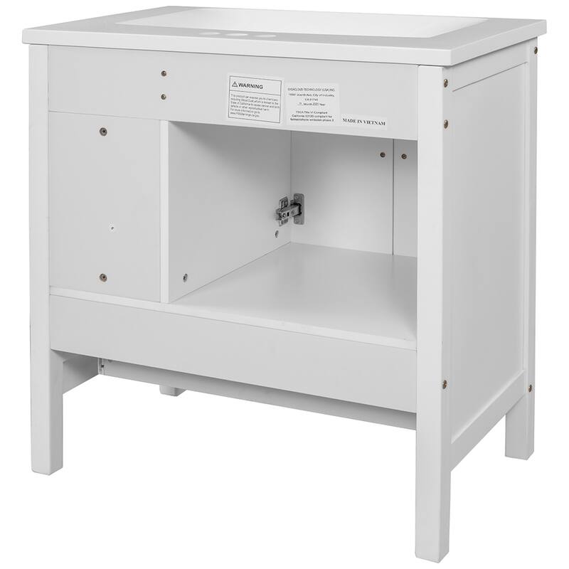 30" Bathroom Vanity with Sink Storage Cabinet and Drawers