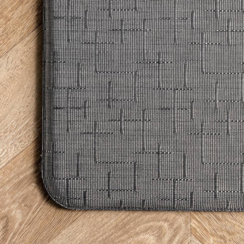 Nuloom Casual Crosshatched Anti Fatigue Kitchen or Laundry Room Comfort Mat