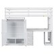 preview thumbnail 5 of 7, Twin Size Loft Bed with Wardrobe, Desk, Drawers, and Open Storage Cabinet, Space-Saving Multi-Functional Design, White