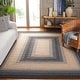 preview thumbnail 1 of 44, SAFAVIEH Handmade Braided Josefa Country Rug 10' x 14' - Black/Grey - Rectangle