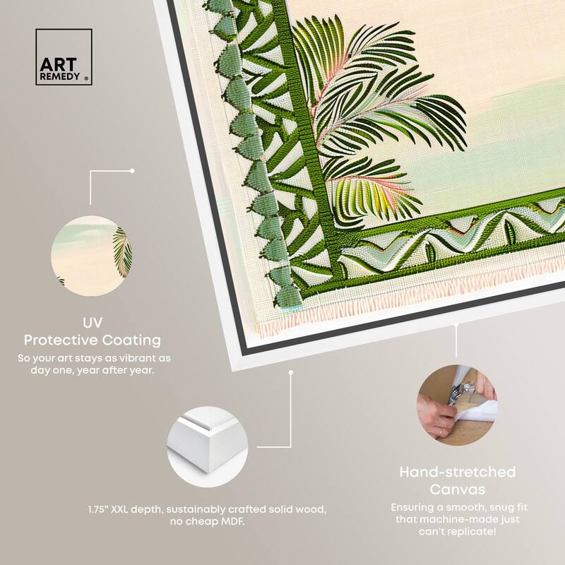 Palm View Vista Canvas by Art Remedy