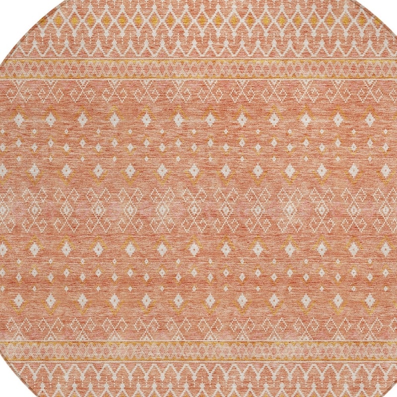 HomeRoots Tribal Transitional Rectangle Outdoor Rug
