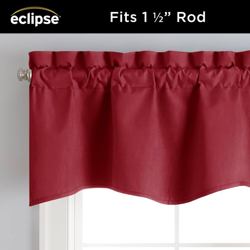 Eclipse Kendall Solid Scalloped Valance
