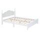 preview thumbnail 4 of 7, Solid Wood Queen Platform Bed Frame with Headboard, No Box Spring Needed
