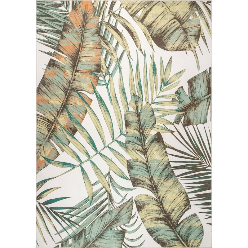 Nuloom Cyra Splashguard Graphic Machine Washable Area Rug