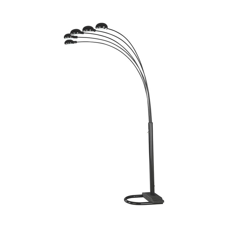Pascal Satin Black Floor Lamp