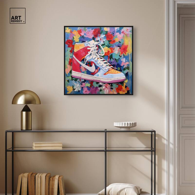 Whimsical Sneaker Canvas by Art Remedy