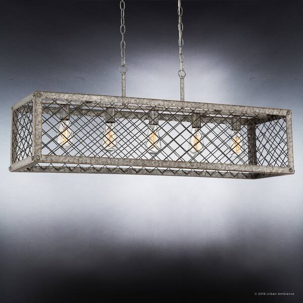 Shop Luxury Industrial Chandelier 16 5 H X 42 5 W With Farmhouse