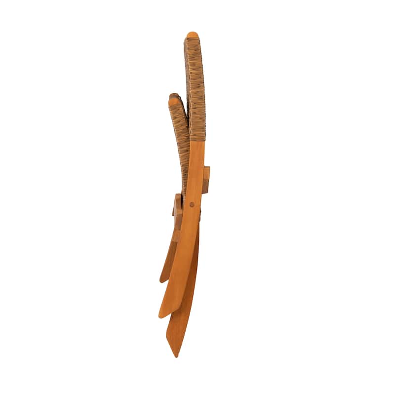 Sava Indoor-Outdoor Folding Chair in Tan Wicker