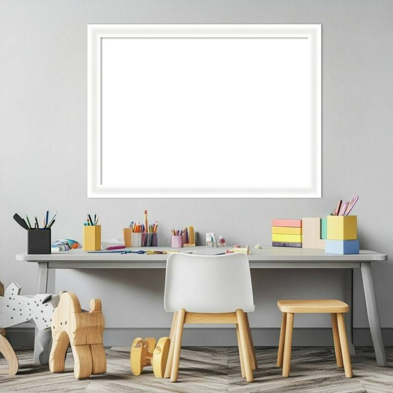 Oliver Narrow Framed Dry Erase Magnetic Board
