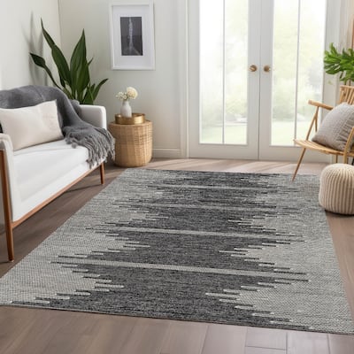 Machine Washable Indoor/ Outdoor Moroccan Boho Rug