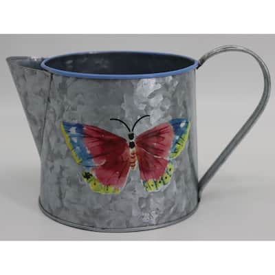 Metal With Butterfly Design Watering Can